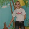 Artwork: Craig's daughter modeling a T-shirt ()