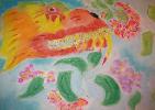 Artwork: Asian Dinosaur (Pastel<br>18